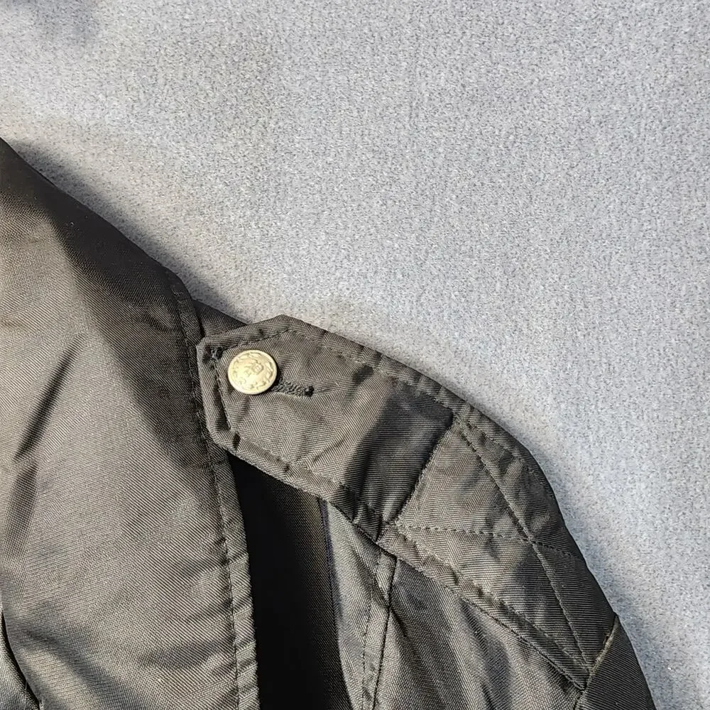 Vintage The Commander Windbreaker for Galls Large Black Military Chore Made USA